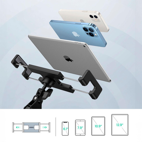 Ugreen Klapparm Halterung – Aluminium-Tischhalterung für Smartphone und Tablet, Stativ Halterung, flexibel – Weiteres Produktbild 9