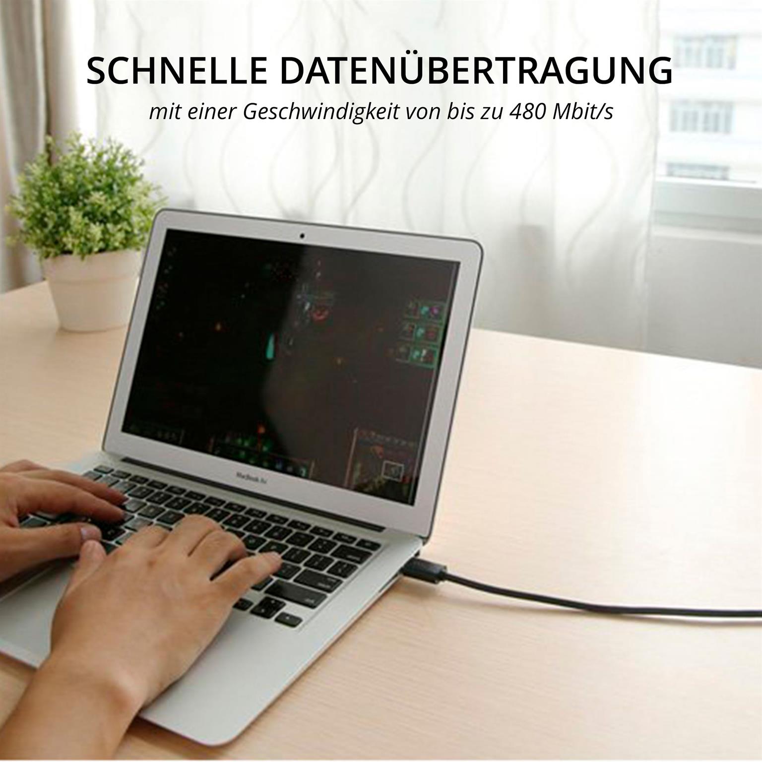 Ugreen US121 – USB 2.0 aktives Verlängerungskabel 10m, USB-A auf USB-A, 480 Mbps, Langlebiges Material – Weiteres Produktbild 2 Ugreen US121 – USB 2.0 aktives Verlängerungskabel 10m, USB-A auf USB-A, 480 Mbps, Langlebiges Material – Weiteres Produktbild 2