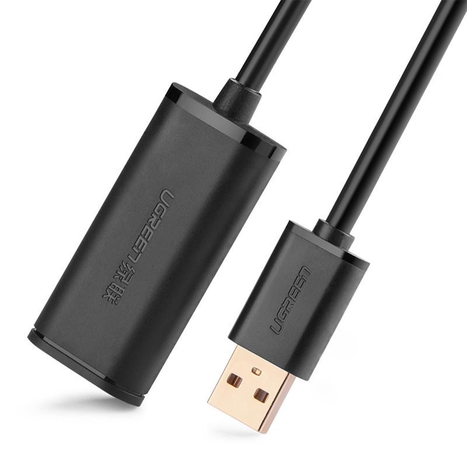 Ugreen US121 – USB 2.0 aktives Verlängerungskabel 10m, USB-A auf USB-A, 480 Mbps, Langlebiges Material – Weiteres Produktbild 5 Ugreen US121 – USB 2.0 aktives Verlängerungskabel 10m, USB-A auf USB-A, 480 Mbps, Langlebiges Material – Weiteres Produktbild 5