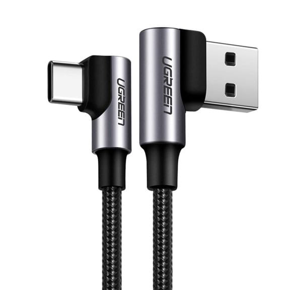 Ugreen Ladekabel – USB-A auf USB-C für Smartphones und anderes, 90 Grad Winkel beidseitig, 20W, 0,5 m – Weiteres Produktbild 1 Ugreen Ladekabel – USB-A auf USB-C für Smartphones und anderes, 90 Grad Winkel beidseitig, 20W, 0,5 m – Weiteres Produktbild 1