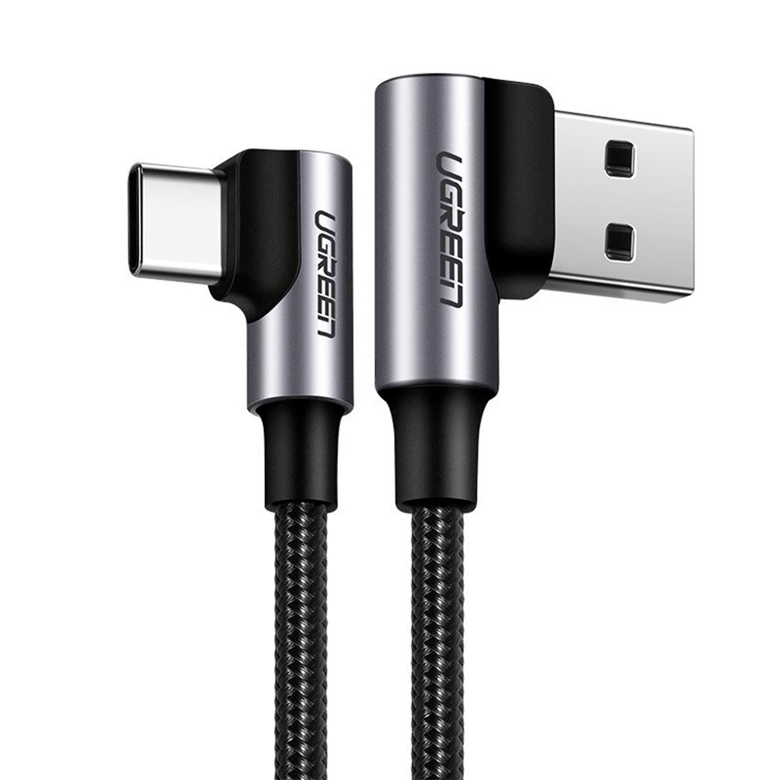Ugreen Ladekabel – USB-A auf USB-C für Smartphones und anderes, 90 Grad Winkel beidseitig, 20W, 0,5 m – Weiteres Produktbild 1 Ugreen Ladekabel – USB-A auf USB-C für Smartphones und anderes, 90 Grad Winkel beidseitig, 20W, 0,5 m – Weiteres Produktbild 1