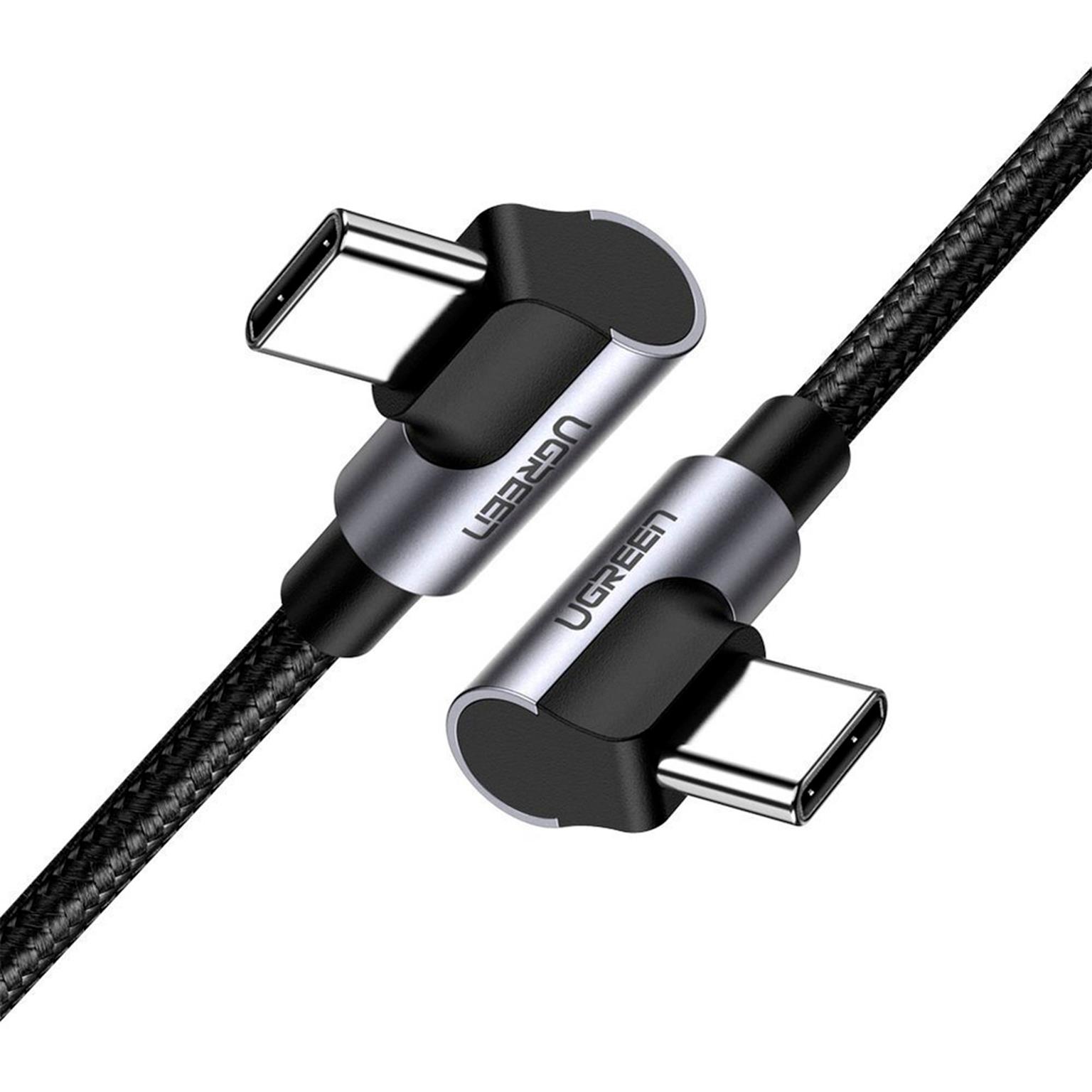 Ugreen Ladekabel – USB-C auf USB-C für Smartphones und anderes, 90 Grad Winkel beidseitig, 60W, 2 m – undefined
