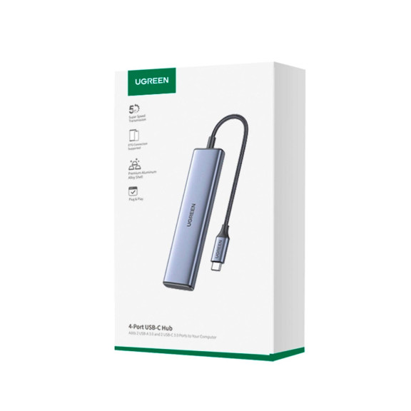 Ugreen Multifunktions-USB-Hub – USB-C für Smartphones und andere Geräte, 2x USB-C und 2x USB-A – Weiteres Produktbild 5