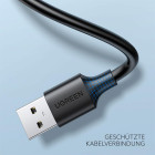 Ugreen Verlängerungskabel – USB-A (w.) auf USB-A (m.) für Smartphones und andere Geräte, 480 Mb/s, Länge 0,5 m – Weiteres Produktbild 2