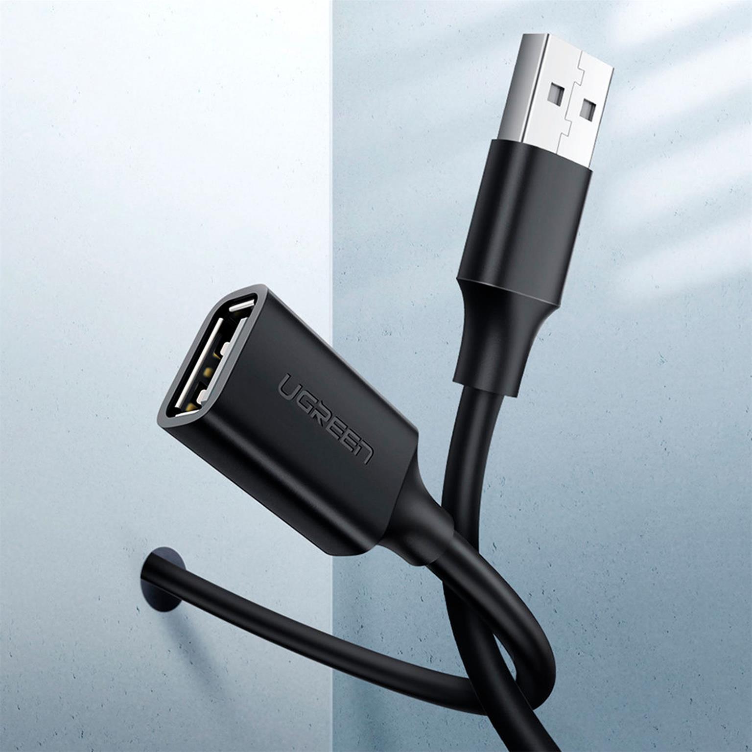 Ugreen Verlängerungskabel – USB-A (w.) auf USB-A (m.) für Smartphones und andere Geräte, 480 Mb/s, Länge 0,5 m – Weiteres Produktbild 2