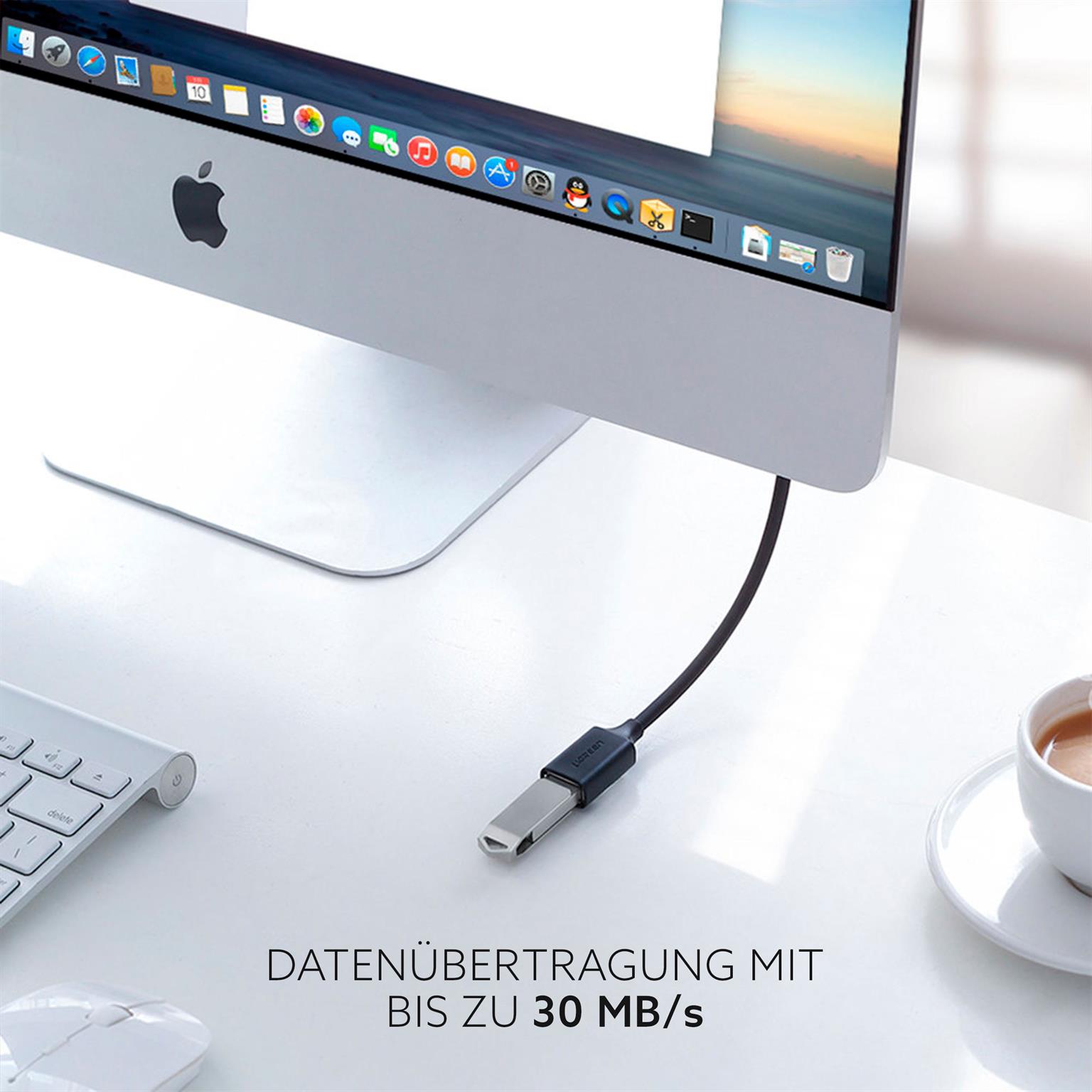 Ugreen Verlängerungskabel – USB-A (w.) auf USB-A (m.) für Smartphones und andere Geräte, 480 Mb/s, Länge 0,5 m – Weiteres Produktbild 3