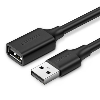 Ugreen Verlängerungskabel – USB-A (w.) auf USB-A (m.) für Smartphones und andere Geräte, 480 Mb/s, Länge 2 m – Schwarz