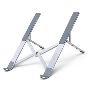 Ugreen Verstellbarer Laptop-Ständer – Faltbarer Aluminiumständer, höhenverstellbarer Laptopständer für unterwegs – Silber