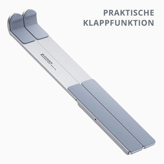 Ugreen Verstellbarer Laptop-Ständer – Faltbarer Aluminiumständer, höhenverstellbarer Laptopständer für unterwegs – Weiteres Produktbild 3