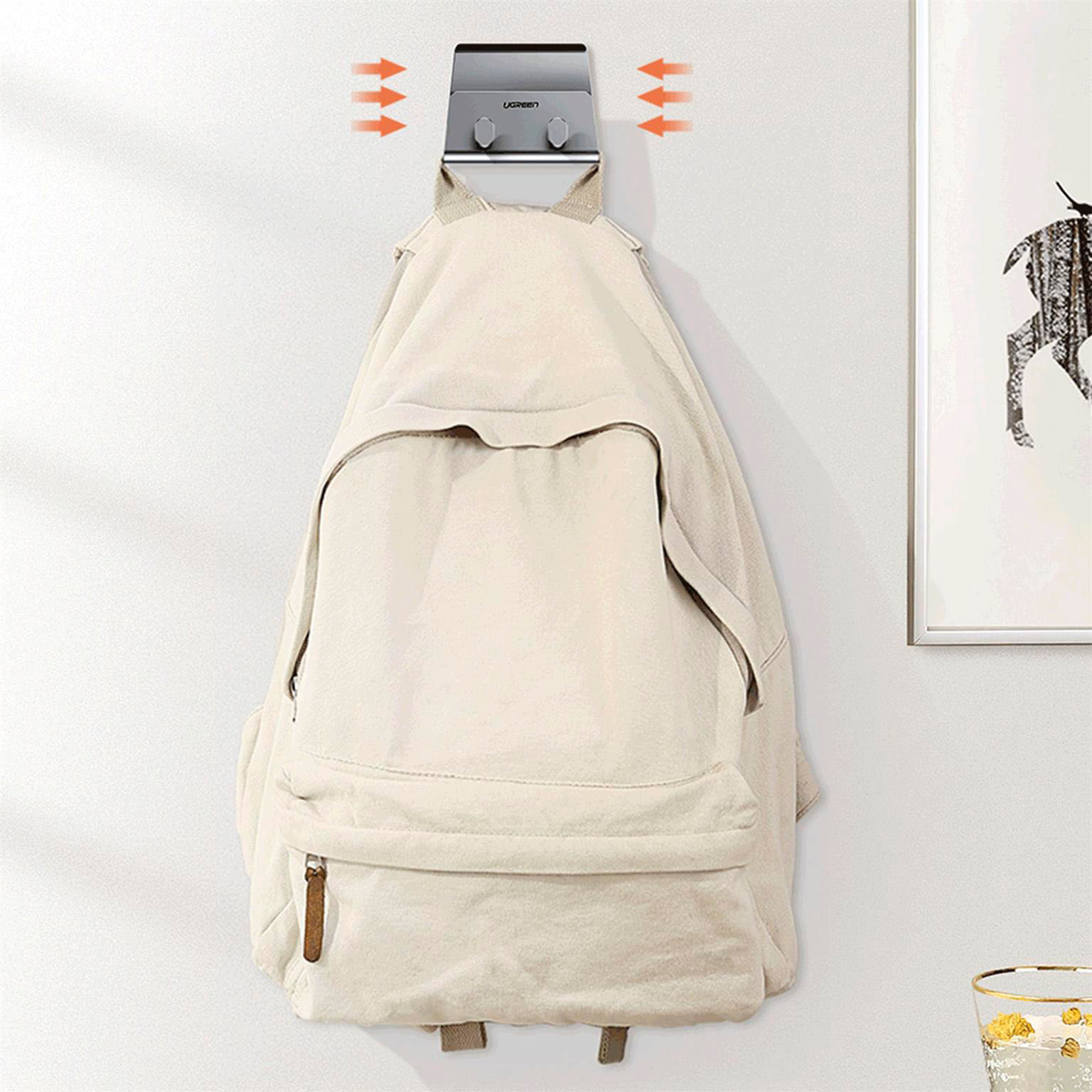 Ugreen Wandhalterung – Wandhalterung mit Doppelhaken, Metall Wandhalterung für Tablets und Smartphones – Weiteres Produktbild 3 Ugreen Wandhalterung – Wandhalterung mit Doppelhaken, Metall Wandhalterung für Tablets und Smartphones – Weiteres Produktbild 3