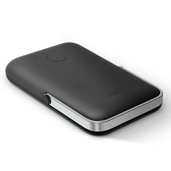 Uniq Hoveo Wireless Powerbank – Schnelllade Powerbank mit 5000mAh, USB-C Powerbank, Magnetische Powerbank – Dunkelgrau