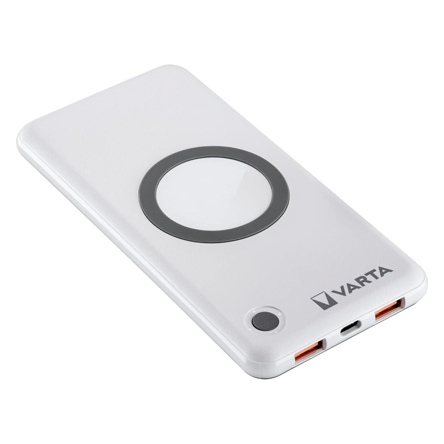 VARTA Powerbank – 2x USB-A + 1x USB-C bidirektional für Smartphones und andere Geräte, mit Qi-Charging, 10000 mAh – Weiteres Produktbild 1