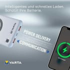 VARTA Powerbank – 2x USB-A + 1x USB-C bidirektional für Smartphones und andere Geräte, mit Qi-Charging, 10000 mAh – Weiteres Produktbild 8