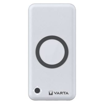 VARTA Powerbank – 2x USB-A + 1x USB-C bidirektional für Smartphones und andere Geräte, mit Qi-Charging, 20000 mAh – Weiß VARTA Powerbank – 2x USB-A + 1x USB-C bidirektional für Smartphones und andere Geräte, mit Qi-Charging, 20000 mAh – Weiß