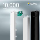 VARTA Powerbank – 2x USB-A + 1x USB-C bidirektional für Smartphones und andere Geräte – Energy Serie, 10000 mAh – Weiteres Produktbild 6