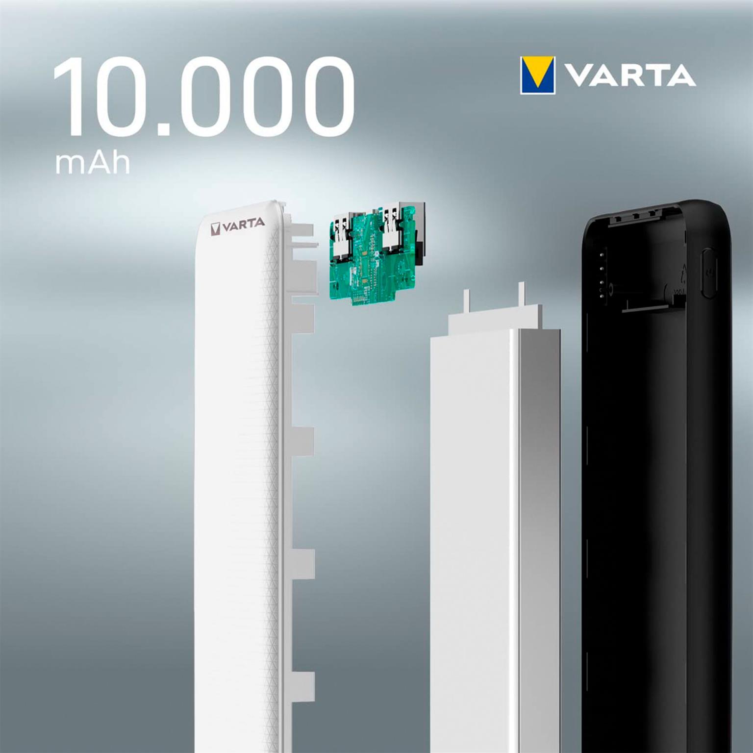 VARTA Powerbank – 2x USB-A + 1x USB-C bidirektional für Smartphones und andere Geräte – Energy Serie, 10000 mAh – Weiteres Produktbild 5