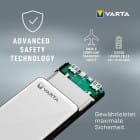 VARTA Powerbank – 2x USB-A + 1x USB-C bidirektional für Smartphones und andere Geräte – Energy Serie, 10000 mAh – Weiteres Produktbild 7