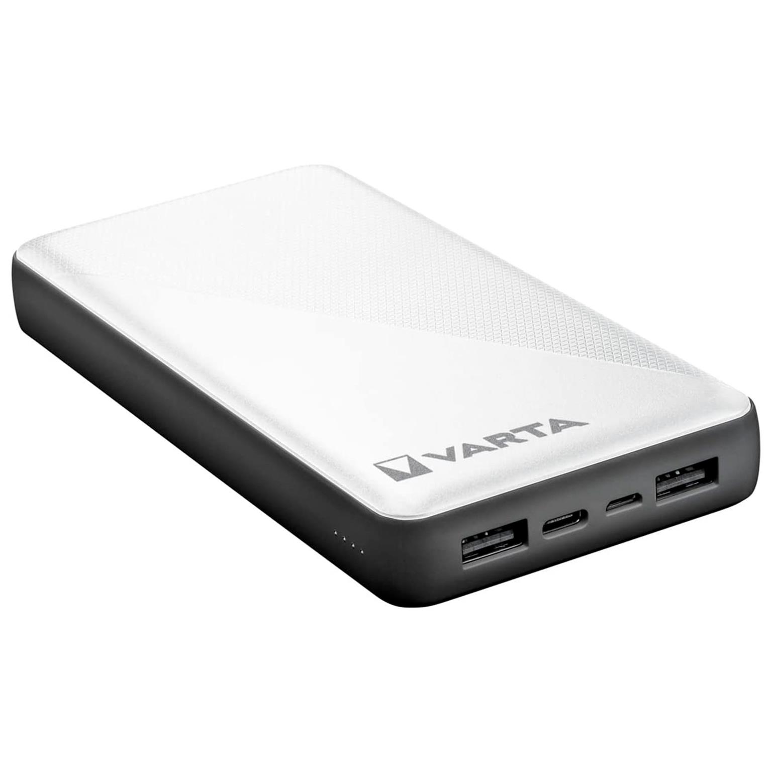 VARTA Powerbank – 2x USB-A + 1x USB-C bidirektional für Smartphones und andere Geräte – Energy Serie, 20000 mAh – Weiteres Produktbild 2