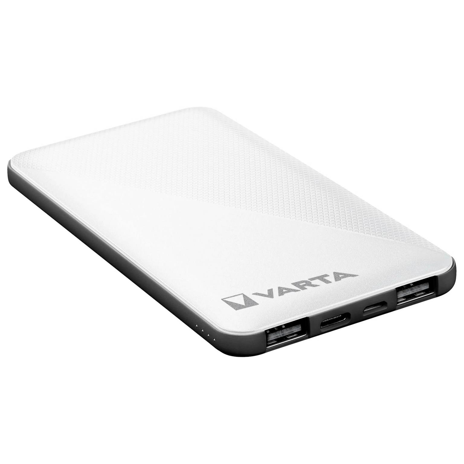 VARTA Powerbank – 2x USB-A + 1x USB-C bidirektional für Smartphones und andere Geräte – Energy Serie, 5000 mAh – Weiteres Produktbild 2