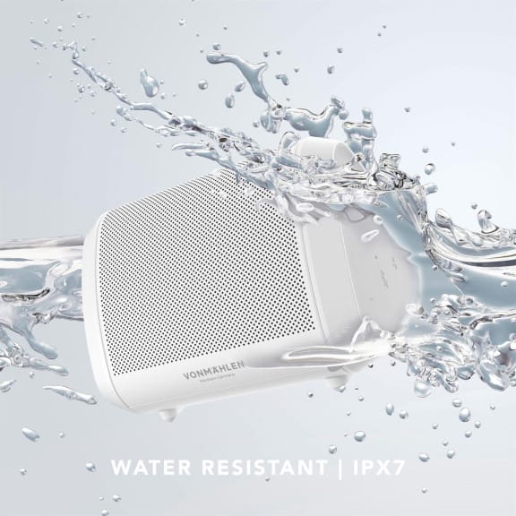 Vonmählen Air Beats Mini – Kabelloser Lautsprecher wasserdicht mit langer Akkulaufzeit und kraftvollem Sound – Weiteres Produktbild 5 Vonmählen Air Beats Mini – Kabelloser Lautsprecher wasserdicht mit langer Akkulaufzeit und kraftvollem Sound – Weiteres Produktbild 5