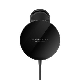 Vonmählen Aura Car – Wireless Charging Matte, magnetisches Qi-Ladegerät für Handys – Black Vonmählen Aura Car – Wireless Charging Matte, magnetisches Qi-Ladegerät für Handys – Black
