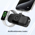 Wozinsky Mini Powerbank 5000 mAh – kompakte Powerbank mit USB-C Kabel, 15W Ladeleistung, Lightning Anschluss – Produktbild 2