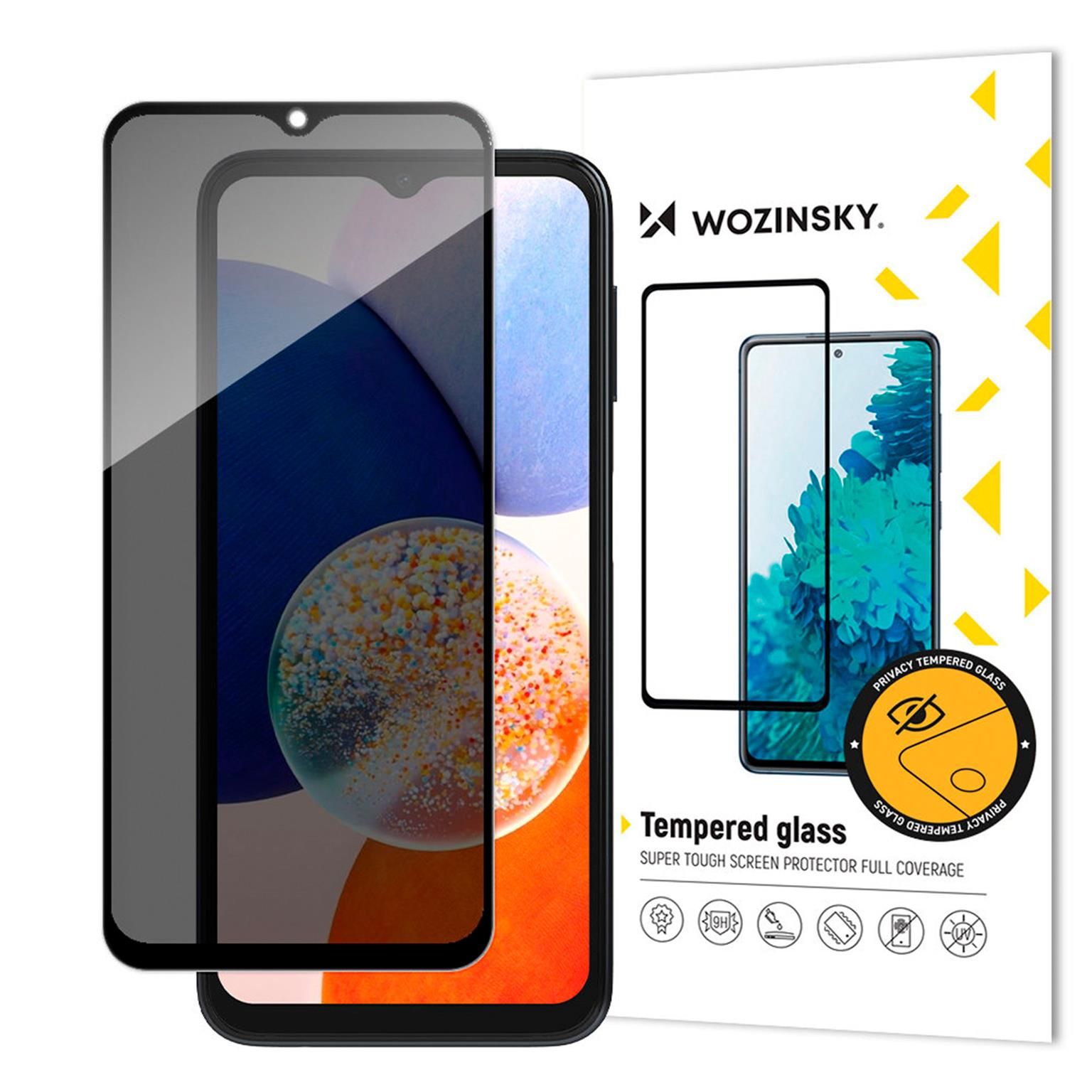 Wozinsky Privacy Glass Samsung Galaxy A14 (4G) & A14 5G Panzerglas Sichtschutz – Weiteres Produktbild 1 Wozinsky Privacy Glass Samsung Galaxy A14 (4G) & A14 5G Panzerglas Sichtschutz – Weiteres Produktbild 1
