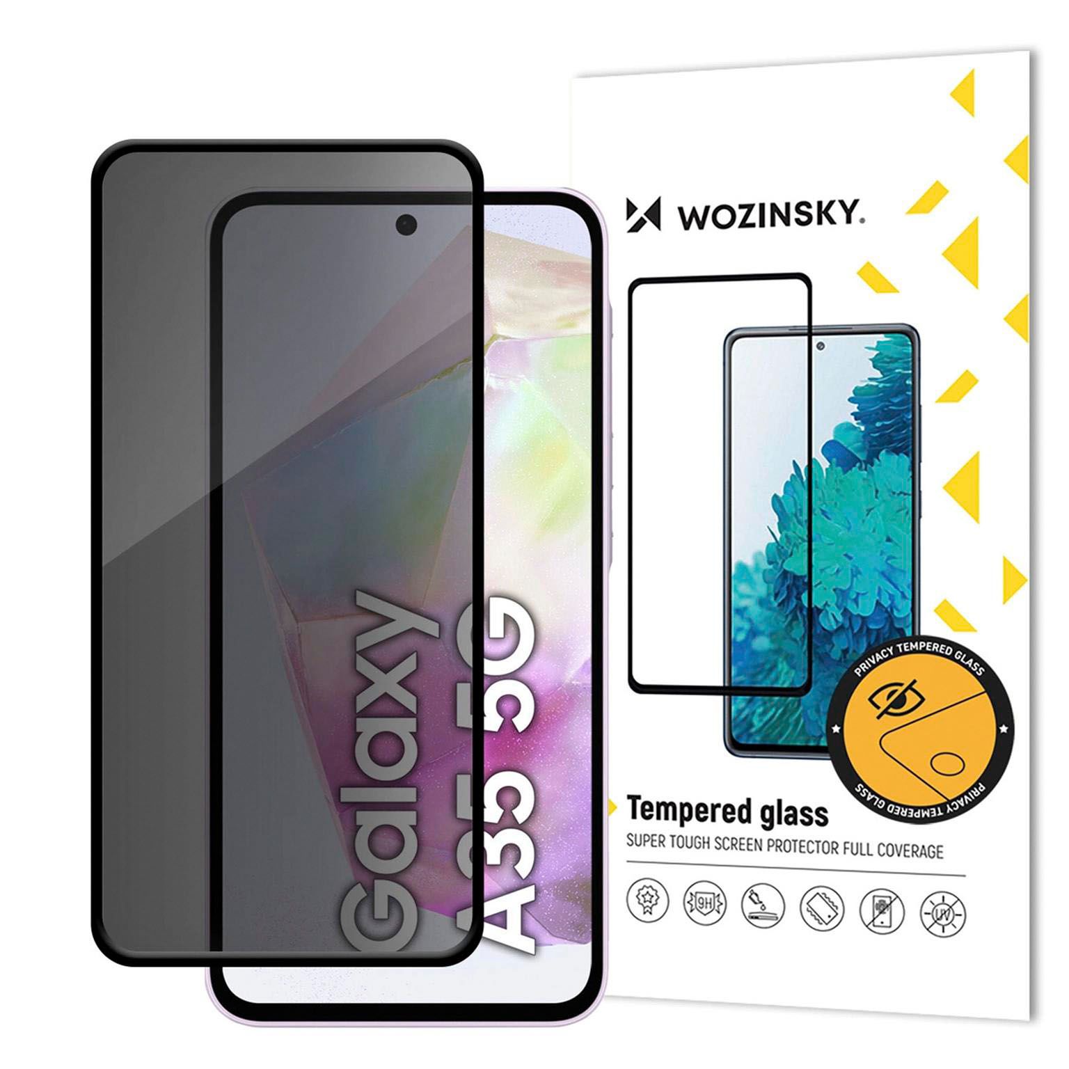 Wozinsky Privacy Glass Samsung Galaxy A35 5G Panzerglas Sichtschutz – Weiteres Produktbild 1 Wozinsky Privacy Glass Samsung Galaxy A35 5G Panzerglas Sichtschutz – Weiteres Produktbild 1