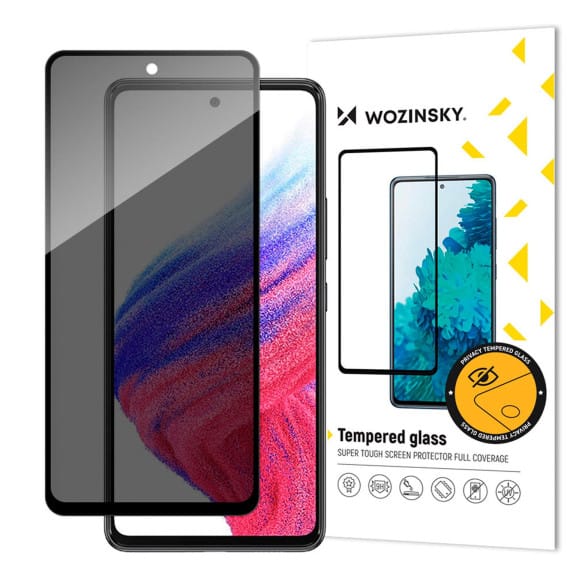 Wozinsky Privacy Glass Samsung Galaxy A53 5G Panzerglas Sichtschutz – Weiteres Produktbild 1 Wozinsky Privacy Glass Samsung Galaxy A53 5G Panzerglas Sichtschutz – Weiteres Produktbild 1