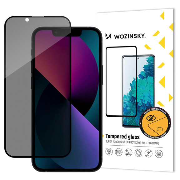 Wozinsky Privacy Glass iPhone 13, iPhone 13 Pro & iPhone 14 Panzerglas Sichtschutz – Weiteres Produktbild 1 Wozinsky Privacy Glass iPhone 13, iPhone 13 Pro & iPhone 14 Panzerglas Sichtschutz – Weiteres Produktbild 1
