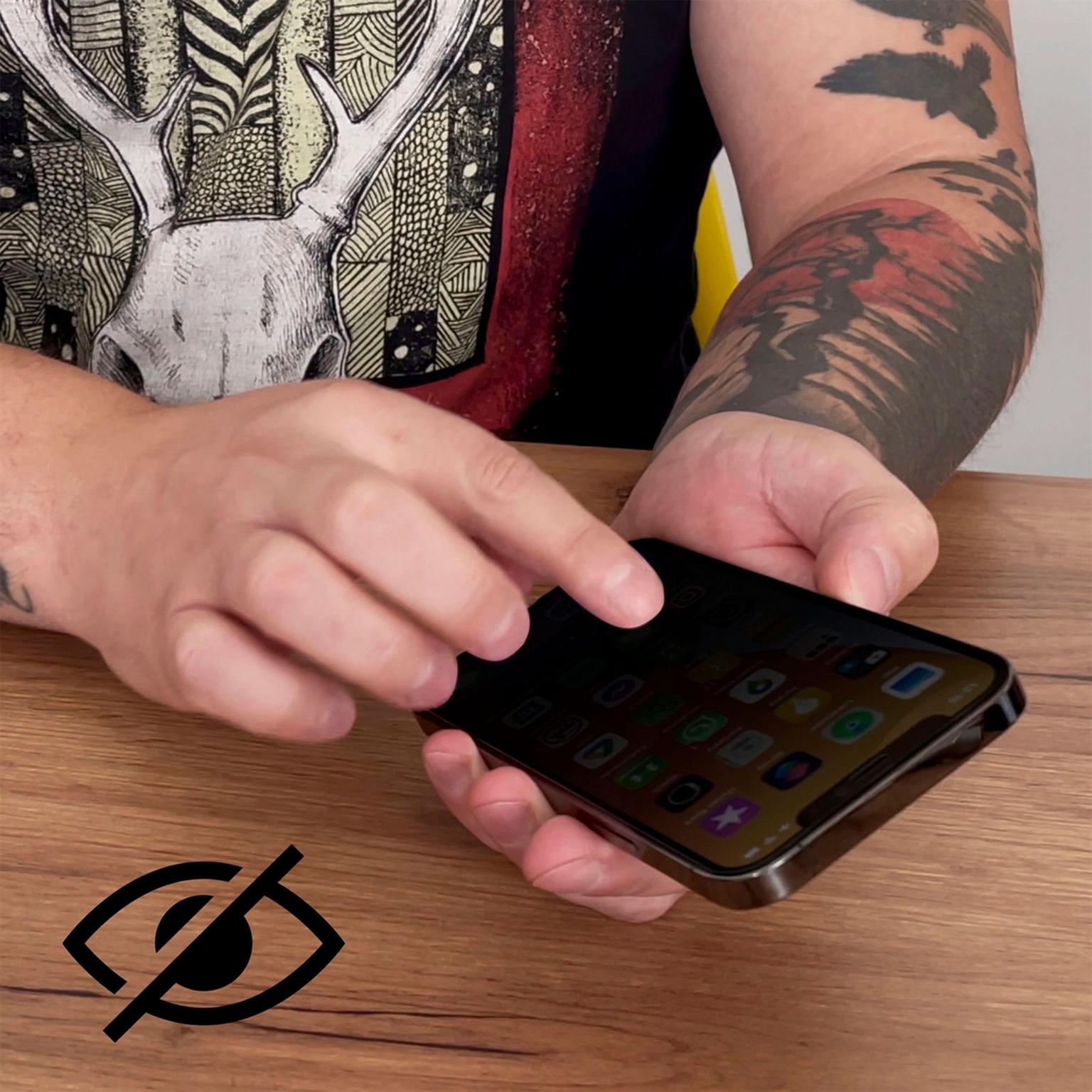 Wozinsky Privacy Glass iPhone 17 & iPhone 16 Pro Panzerglas Sichtschutz – Weiteres Produktbild 6