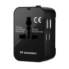 Wozinsky Reiseadapter Universal 24W EU US UK AUS – Reiseadapter weltweit mit USB für internationale Steckdosen – Produktbild 7