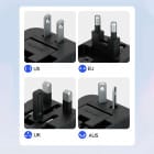 Wozinsky Reiseadapter Universal 24W EU US UK AUS – Reiseadapter weltweit mit USB für internationale Steckdosen – Produktbild 8