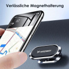 WOZINSKY WMH-06 – Selbstklebende magnetische 360 Grad Auto-Halterung für Armaturenbrett silber – Weiteres Produktbild 2