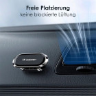 WOZINSKY WMH-06 – Selbstklebende magnetische 360 Grad Auto-Halterung für Armaturenbrett silber – Weiteres Produktbild 3