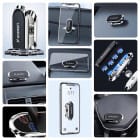 WOZINSKY WMH-06 – Selbstklebende magnetische 360 Grad Auto-Halterung für Armaturenbrett silber – Weiteres Produktbild 5