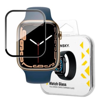 Wozinsky Watch Glass – Schutzglas für Apple Watch 7/8/9 (45mm), Schutzfolie für Uhr Display – Schwarz/Transparent Wozinsky Watch Glass – Schutzglas für Apple Watch 7/8/9 (45mm), Schutzfolie für Uhr Display – Schwarz/Transparent