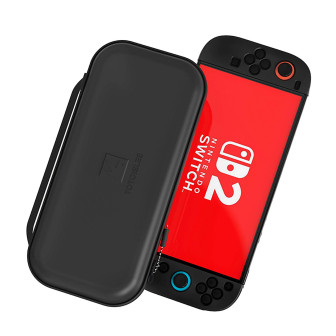 Yoyoisles by Dux Ducis Air Bag Hülle für Nintendo Switch 2 – Switch 2 stoßfeste Hülle mit 10 Kartenfächern – Schwarz/Weiß