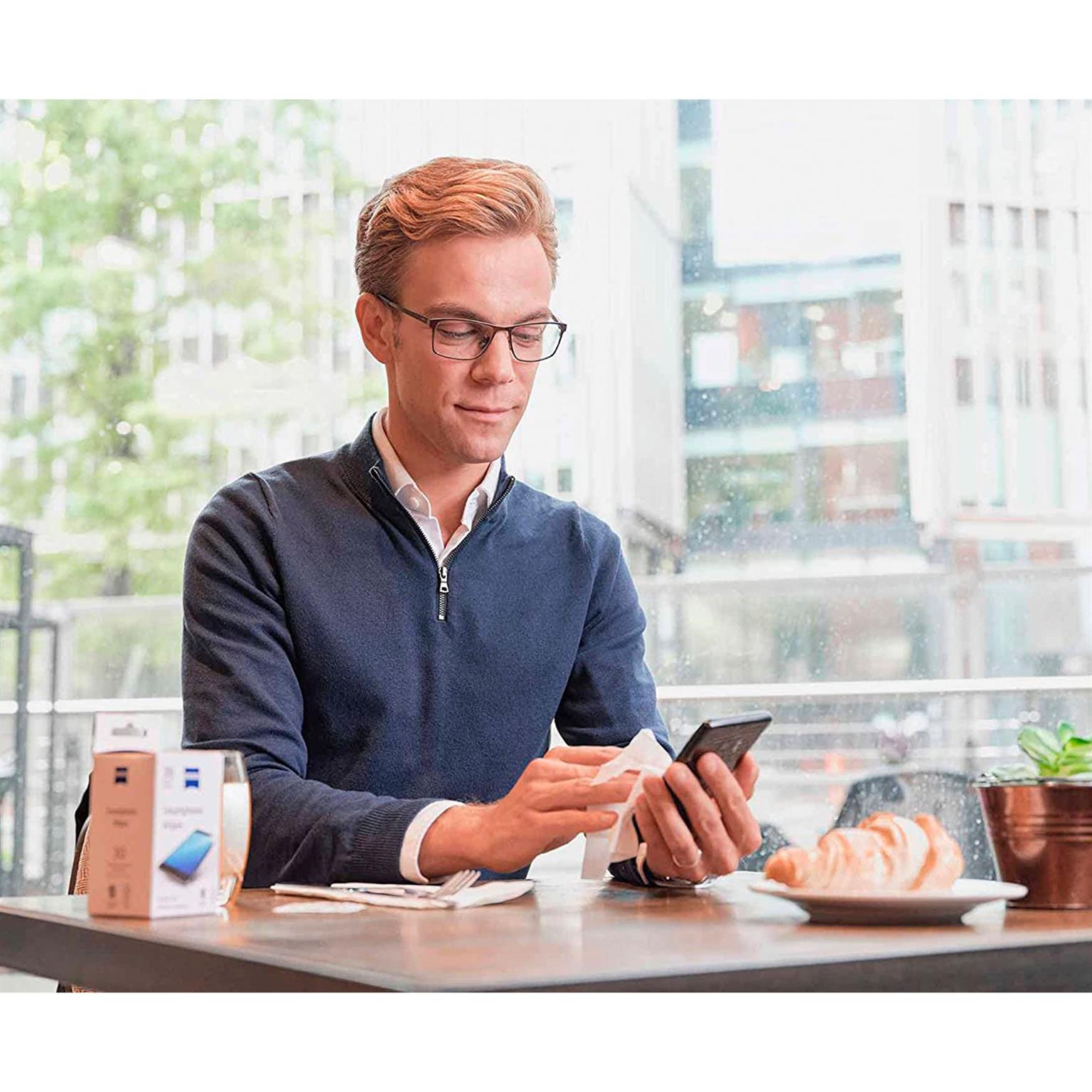 Zeiss Smartphone Reinigungstücher – alkoholfreie Display Pflege für Smartphones und andere Geräte, 60 Stück – Weiteres Produktbild 4