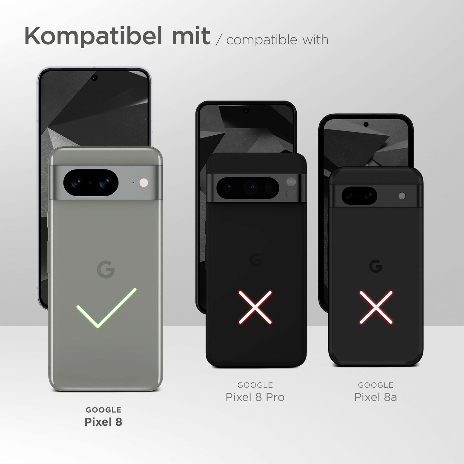 Spigen Glas.tR Optik für Google Pixel 8 – 2x gehärtete Glas Folien für die Kamera – Weiteres Produktbild 9