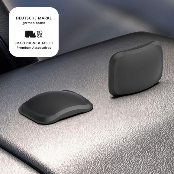 moex AirTag-Halterung fürs Auto, AirTag-Hülle mit Magnet für Metallflächen, 2 Klebeplättchen – AirSnap – Weiteres Produktbild 2