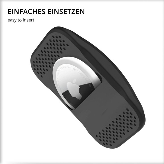 moex AirTag-Halterung fürs Auto, AirTag-Hülle mit Magnet für Metallflächen, 2 Klebeplättchen – AirSnap – Weiteres Produktbild 3