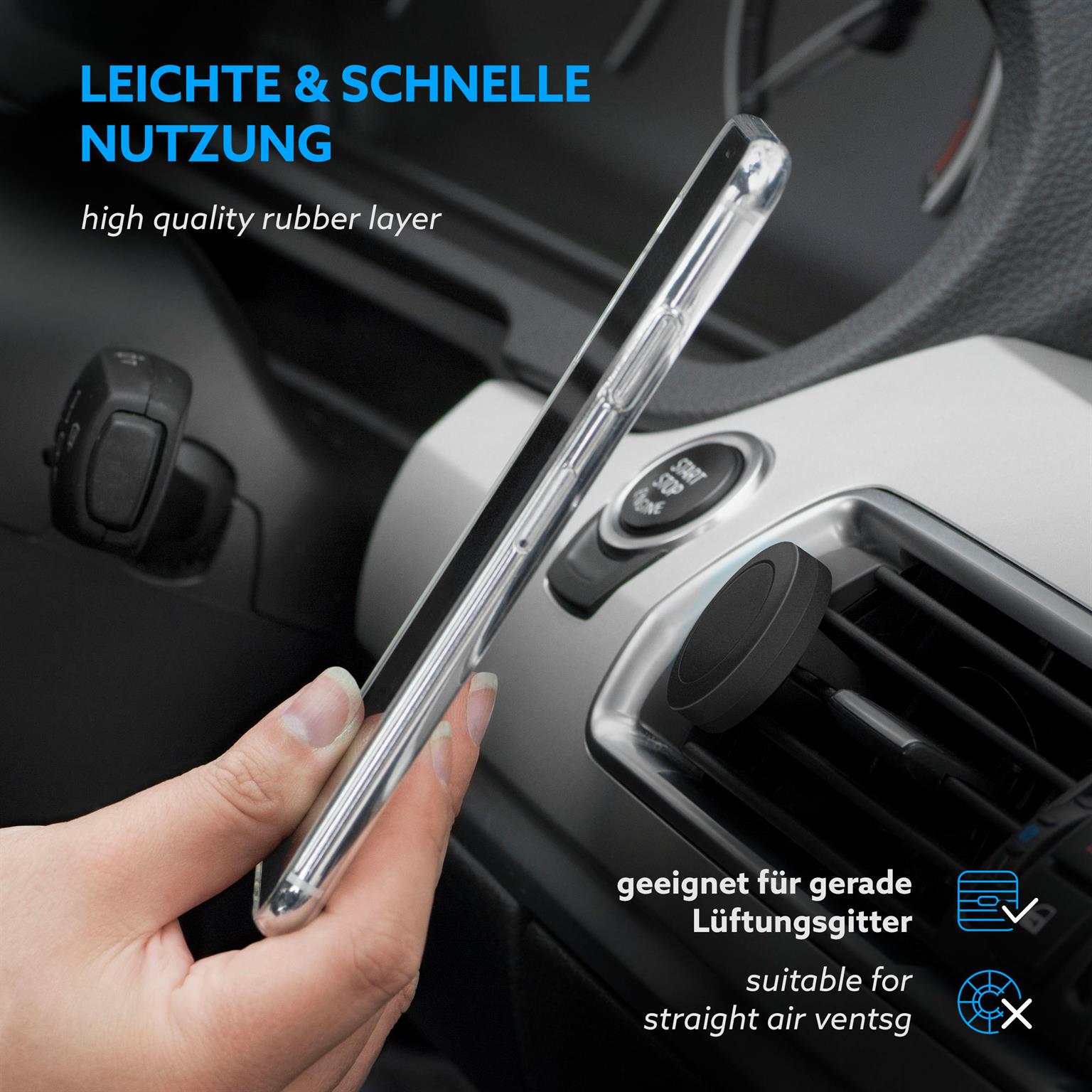 moex Auto-Handyhalterung Magnet für Lüftung – BumpGrip – Weiteres Produktbild 4 moex Auto-Handyhalterung Magnet für Lüftung – BumpGrip – Weiteres Produktbild 4