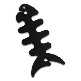 moex Kopfhörer Kabelaufwickler aus Silikon in Fischform – CableFinRoll – Schwarz