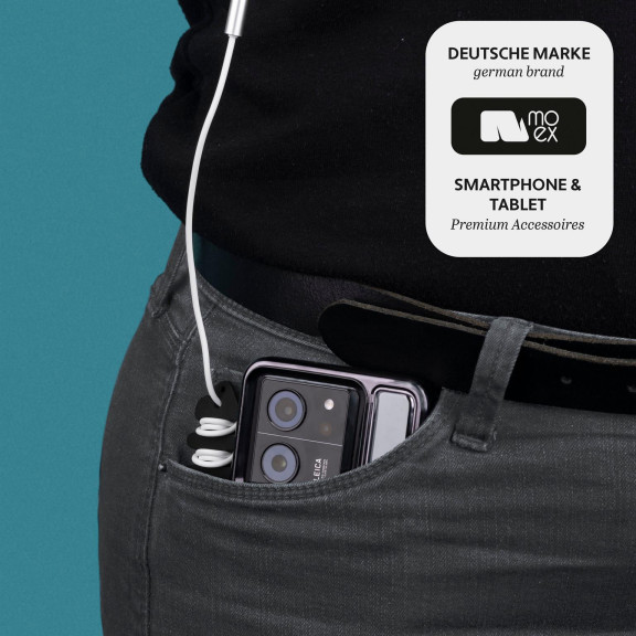 moex Kopfhörer Kabelaufwickler aus Silikon in Fischform – CableFinRoll – Weiteres Produktbild 3