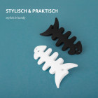 moex Kopfhörer Kabelaufwickler aus Silikon in Fischform – CableFinRoll – Weiteres Produktbild 6