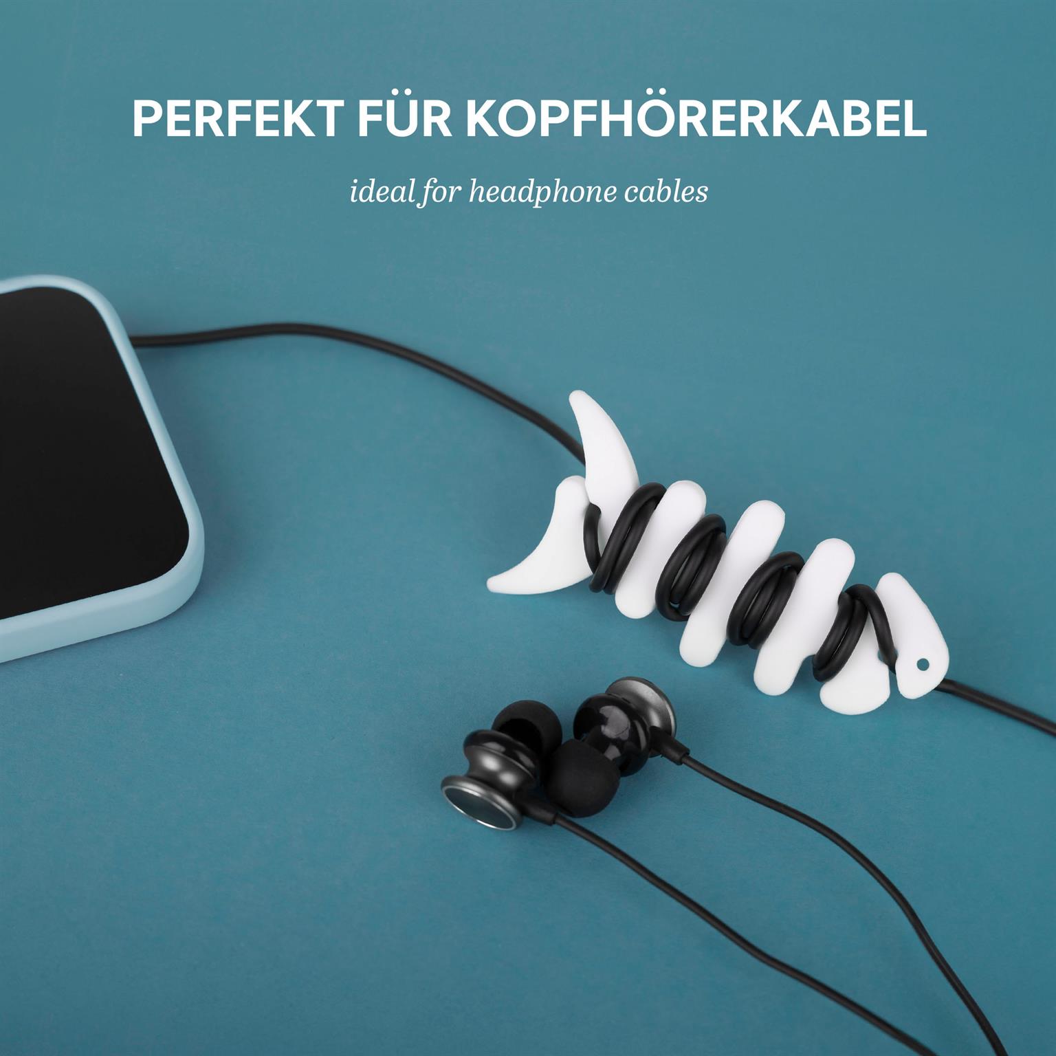 moex Kopfhörer Kabelaufwickler aus Silikon in Fischform – CableFinRoll – Weiteres Produktbild 4 moex Kopfhörer Kabelaufwickler aus Silikon in Fischform – CableFinRoll – Weiteres Produktbild 4