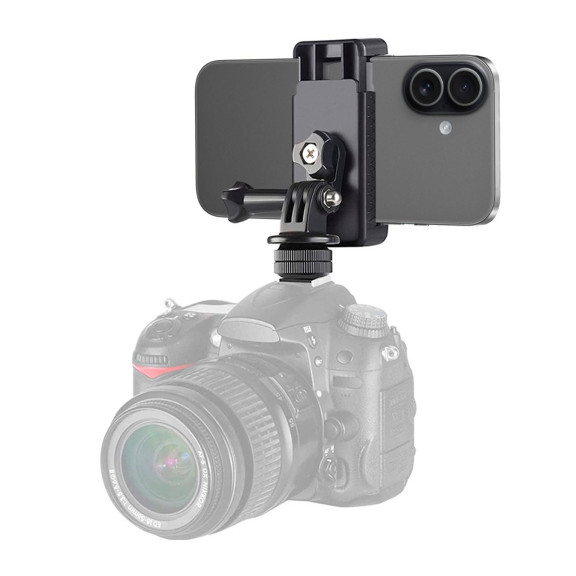 moex CamGrip Smartphone Halterung für Kamera Handyhalterung mit Adapter für DSLR Kamera und Stativ – Weiteres Produktbild 1