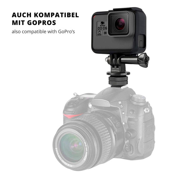 moex CamGrip Smartphone Halterung für Kamera Handyhalterung mit Adapter für DSLR Kamera und Stativ – Weiteres Produktbild 2