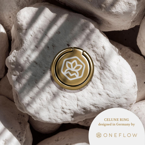 ONEFLOW Celune Ring – Universal Handyring Halter, Selbstklebende Fingerhalterung 360° Drehbar – Weiteres Produktbild 2